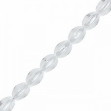 Czech Pinch beads 5x3mm Crystal 00030